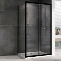 Душевой уголок Abber Schwarzer Diamant AG30140BH-S85B 140х85, профиль черный, стекло прозрачное