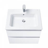 Тумба с раковиной Roca The Gap 60 2 ящика, белый глянец, раковина 3279A8000