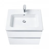 Тумба с раковиной Roca The Gap 60 2 ящика, белый глянец, раковина 3279A8000
