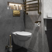 Кнопка смыва для унитаза DIWO 7325 пластик, цвет матовое золото