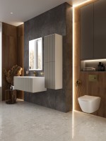 Кнопка смыва для унитаза DIWO 7325 пластик, цвет матовое золото