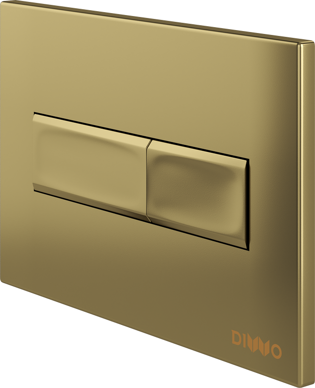 Кнопка смыва для унитаза DIWO 7325 пластик, цвет матовое золото