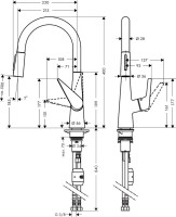Смеситель для кухни Hansgrohe Talis S 72813000