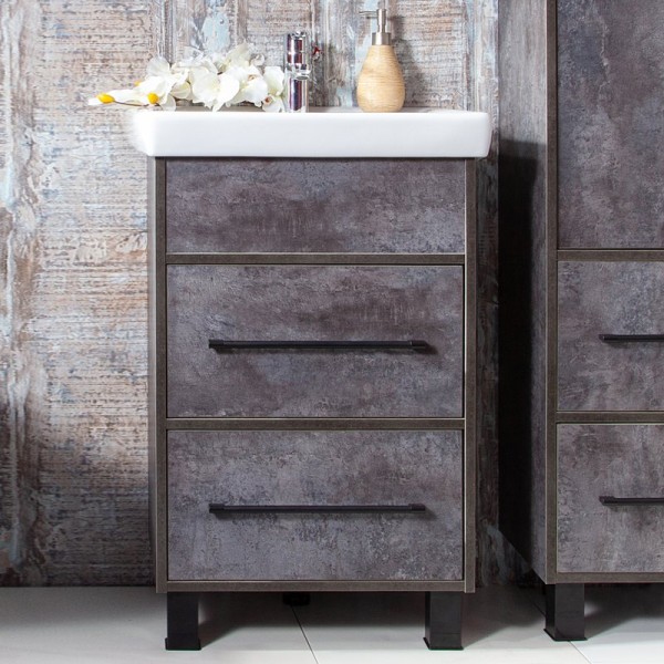 Тумба под раковину Бриклаер Чили 55 цемент