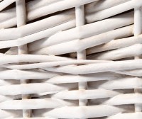 Корзина для белья Wasserkraft Aller WB-106-M белая, средняя