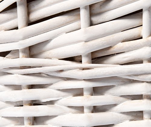 Корзина для белья Wasserkraft Aller WB-106-M белая, средняя