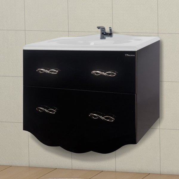 Тумба с раковиной Bellezza Версаль 100 черная