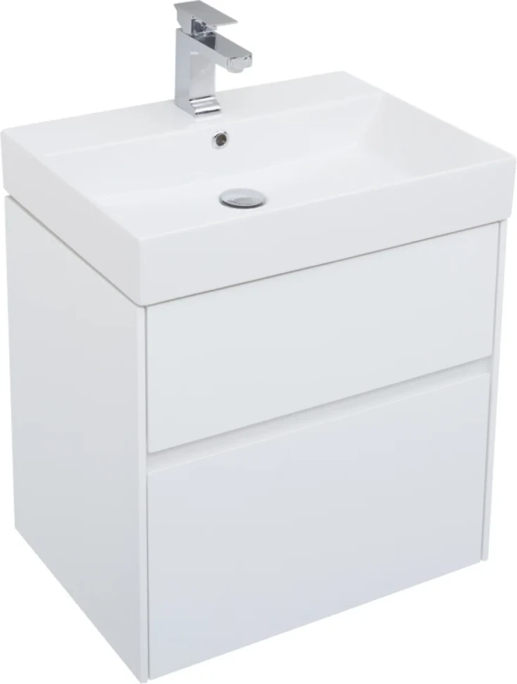 Тумба с раковиной Aquanet Polya 60