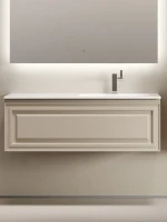 Тумба с раковиной Sancos Very 120 R подвесная, 1 ящик, beige soft