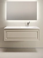 Тумба с раковиной Sancos Very 120 R подвесная, 1 ящик, beige soft