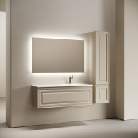 Тумба с раковиной Sancos Very 120 R подвесная, 1 ящик, beige soft