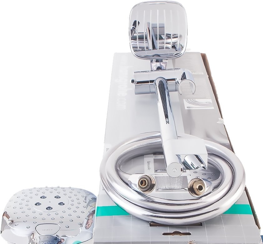 Душевой комплект Hansgrohe Raindance Select E 300 (3 jet) 26468000 + 27856000 + 26455000 + 15760000 + 15764000