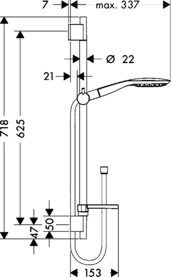 Душевой комплект Hansgrohe Raindance Select E 300 (3 jet) 26468000 + 27856000 + 26455000 + 15760000 + 15764000