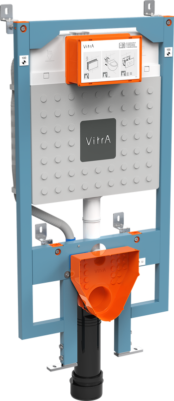 Система инсталляции для унитазов VitrA V8 768-5800-01 с кнопкой смыва 740-0680 хром