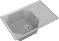 Мойка кухонная GranFest Unique GF-U-740L серая Мойка кухонная GranFest Unique GF-U-740L серая
