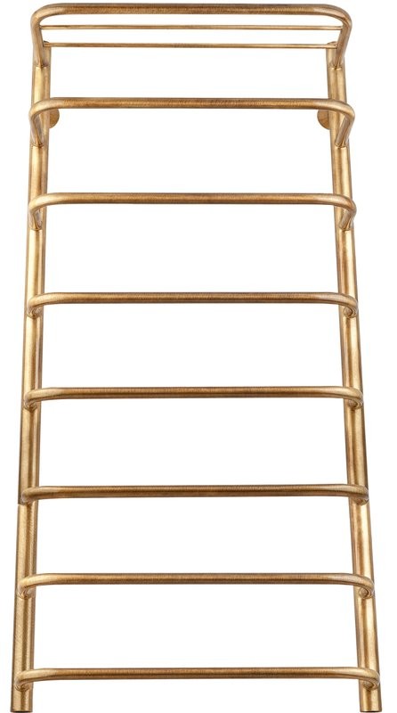 Полотенцесушитель водяной Secado Мерида 2 105x55 см, бронза, лесенка, латунь, с полкой