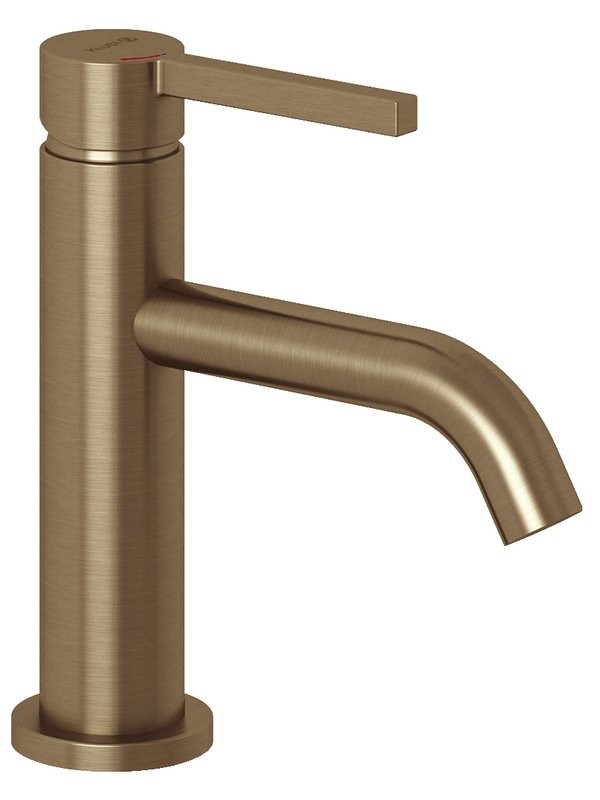Смеситель для раковины Kludi Nova Fonte Pura 20289N115 с донным клапаном, брашированная бронза PVD
