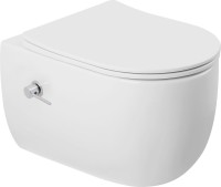 Унитаз подвесной Abber Bequem AC1104TNS бзободковый, с микролифтом, белый