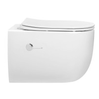 Унитаз подвесной Abber Bequem AC1104TNS бзободковый, с микролифтом, белый