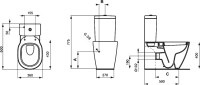 Унитаз-компакт напольный Ideal Standard Connect space Connect Space E119501