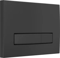 Кнопка смыва Berges Atom Line 049227 матовая черная SoftTouch