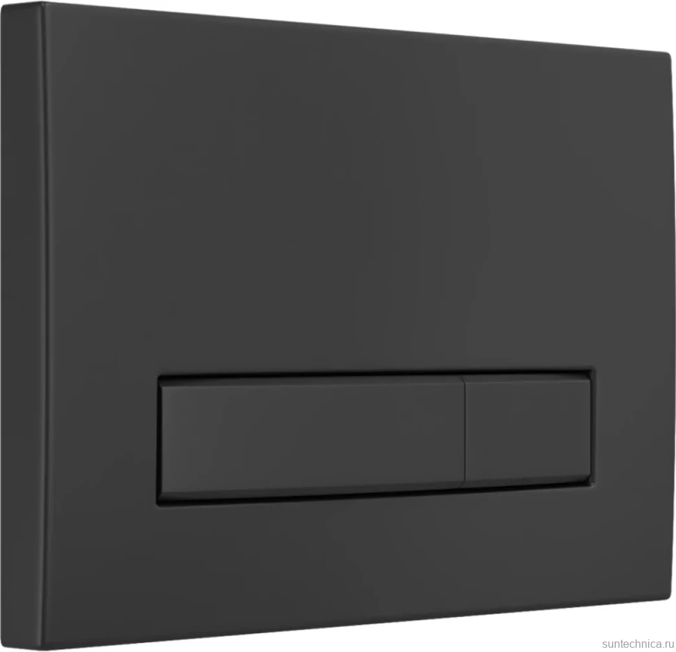 Кнопка смыва Berges Atom Line 049227 матовая черная SoftTouch