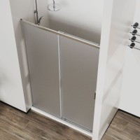 Душевая дверь в нишу Vincea City VDS-5CT150CLB 150 см, профиль черный матовый, стекло прозрачное