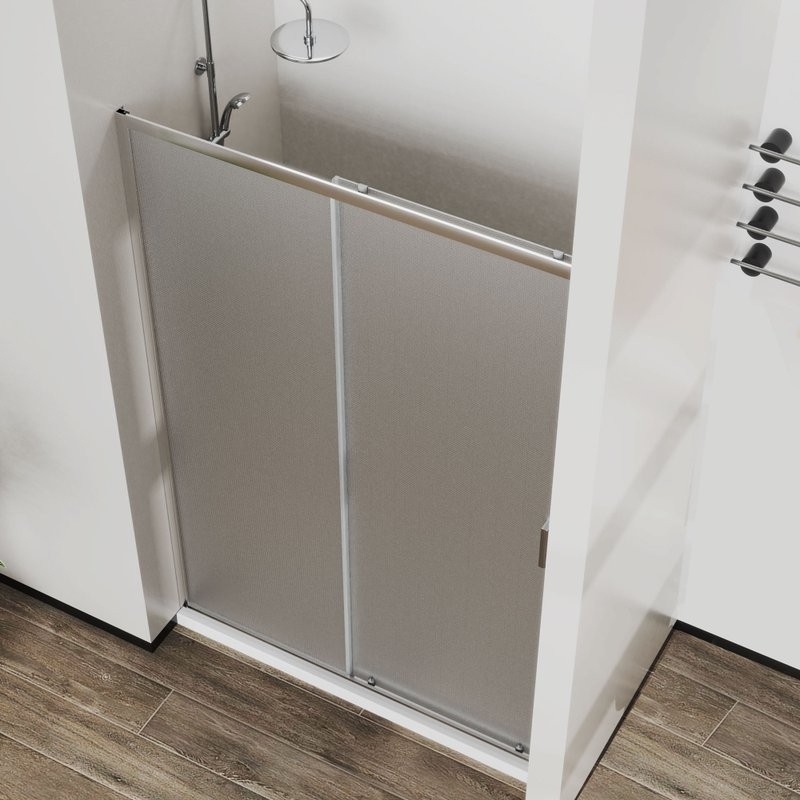 Душевая дверь в нишу Vincea City VDS-5CT150CLB 150 см, профиль черный матовый, стекло прозрачное