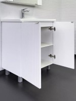 Мебель для ванной комнаты Comforty Лима 70 напольная, матовая белая