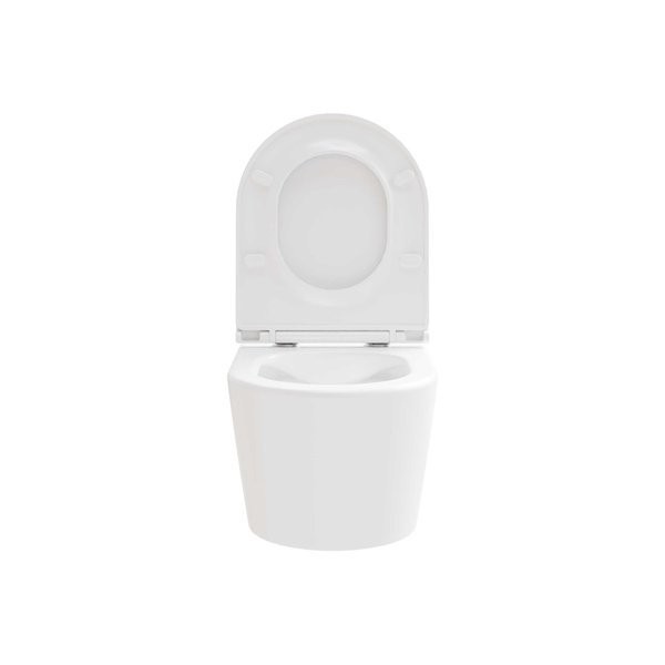 Унитаз подвесной Ravak Flow RimOFF безободковый, сиденье с микролифтом, белый