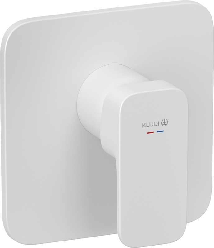 Встраиваемый смеситель для душа и ванны Kludi Renon 427555375 белый матовый