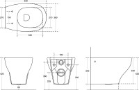 Умный унитаз подвесной Galassia Eden 7215