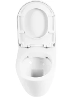 Унитаз подвесной BelBagno Marino BB105CHR безободковый, крышка BB105SC с микролифтом