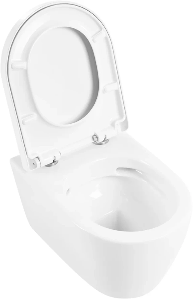 Унитаз подвесной BelBagno Marino BB105CHR безободковый, крышка BB105SC с микролифтом
