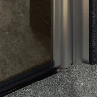 Душевая дверь в нишу Maybahglass MGD-428-5 120 см, профиль матовый хром, стекло бронза матовая