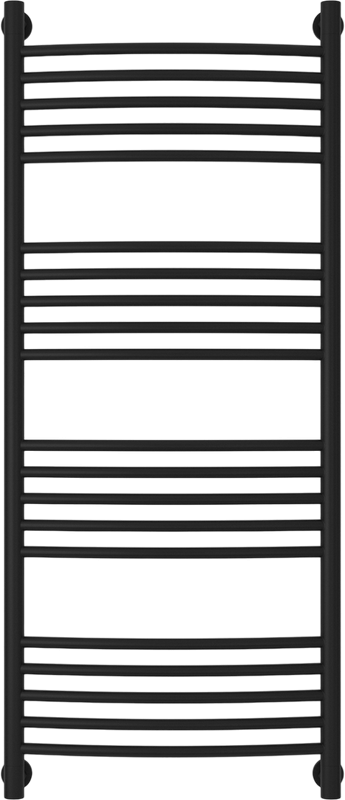Полотенцесушитель водяной Сунержа Богема + 120x50, черный матовый, дуга