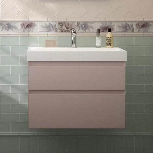 Тумба с раковиной KERAMA MARAZZI Cubo 70 мальва матовая