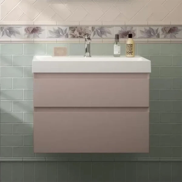 Тумба с раковиной KERAMA MARAZZI Cubo 70 мальва матовая