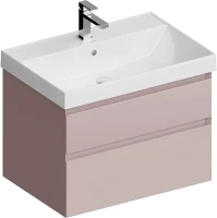 Тумба с раковиной KERAMA MARAZZI Cubo 70 мальва матовая Тумба с раковиной KERAMA MARAZZI Cubo 70 мальва матовая