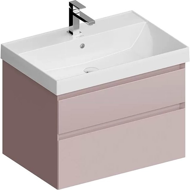 Тумба с раковиной KERAMA MARAZZI Cubo 70 мальва матовая