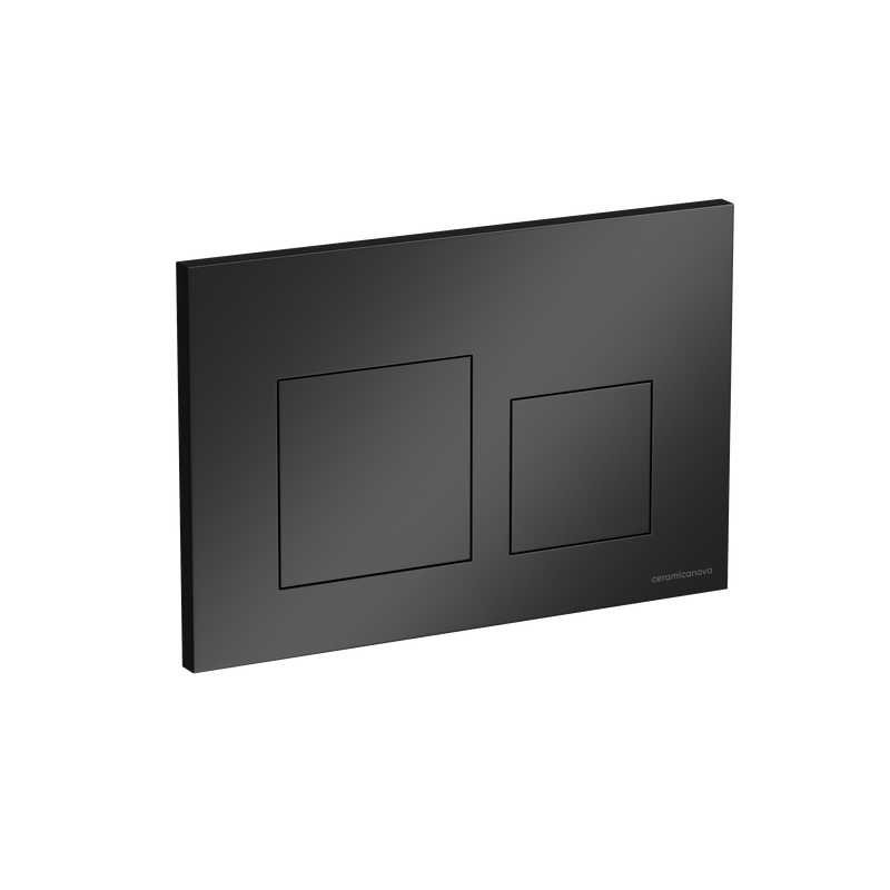 Комплект Ceramicanova Унитаз подвесной Play CN3001 безободковый, с микролифтом + Инсталляция Balance CN121002MB с кнопкой Square матовой черной