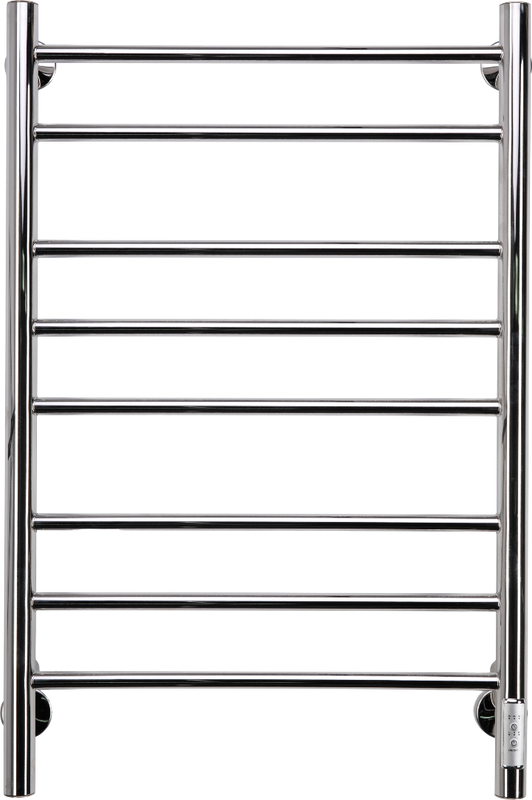 Полотенцесушитель электрический Comfysan Luce EC-8 80x55 см, подключение справа, слева, хром, лесенка, из стали