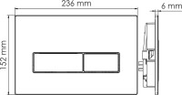 Система инсталляции для унитазов Wasserkraft Aller 10TLT.010.ME.PG03 с кнопкой смыва золото