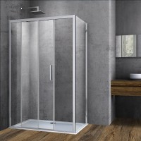 Душевой уголок Vincea Soft VSR-3SO9014CL 140х90 см, профиль хром