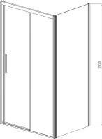 Душевой уголок Vincea Soft VSR-3SO9014CL 140х90 см, профиль хром