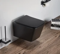 Унитаз подвесной SantiLine SL-5004MB безободковый, с микролифтом