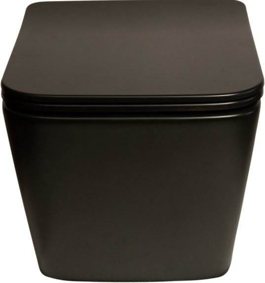 Унитаз подвесной SantiLine SL-5004MB безободковый, с микролифтом