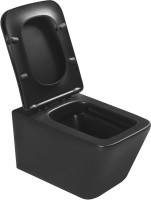 Унитаз подвесной SantiLine SL-5004MB безободковый, с микролифтом