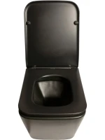 Унитаз подвесной SantiLine SL-5004MB безободковый, с микролифтом