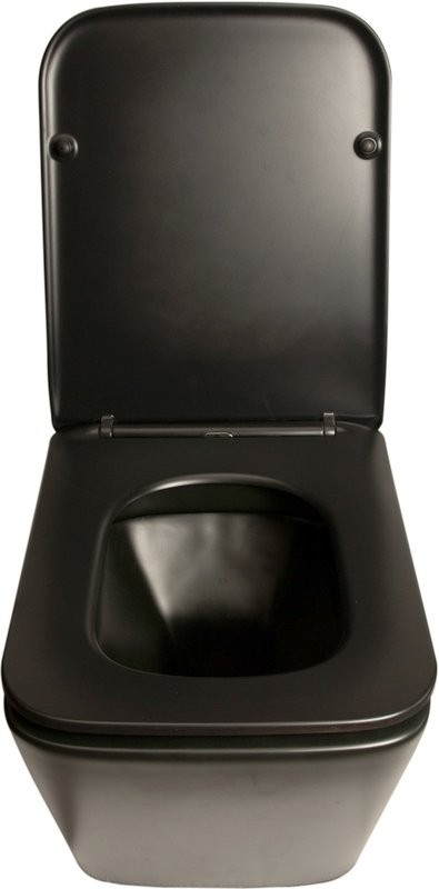 Унитаз подвесной SantiLine SL-5004MB безободковый, с микролифтом